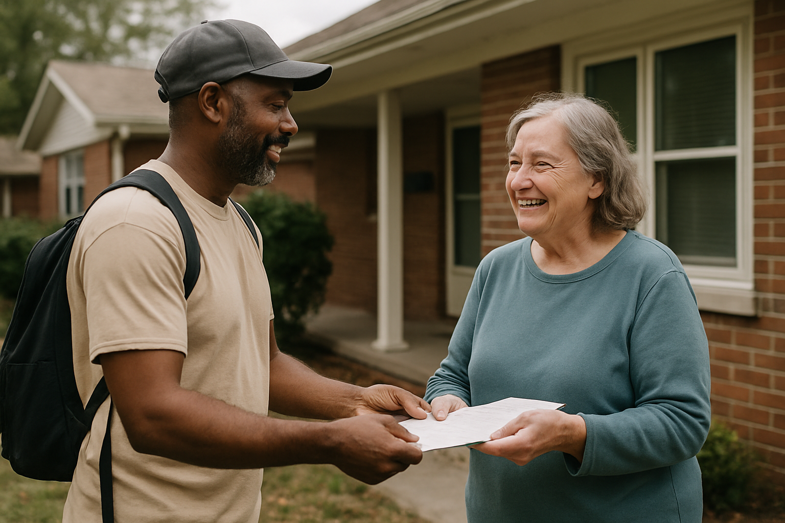 Vehicle donation moment in Ohio